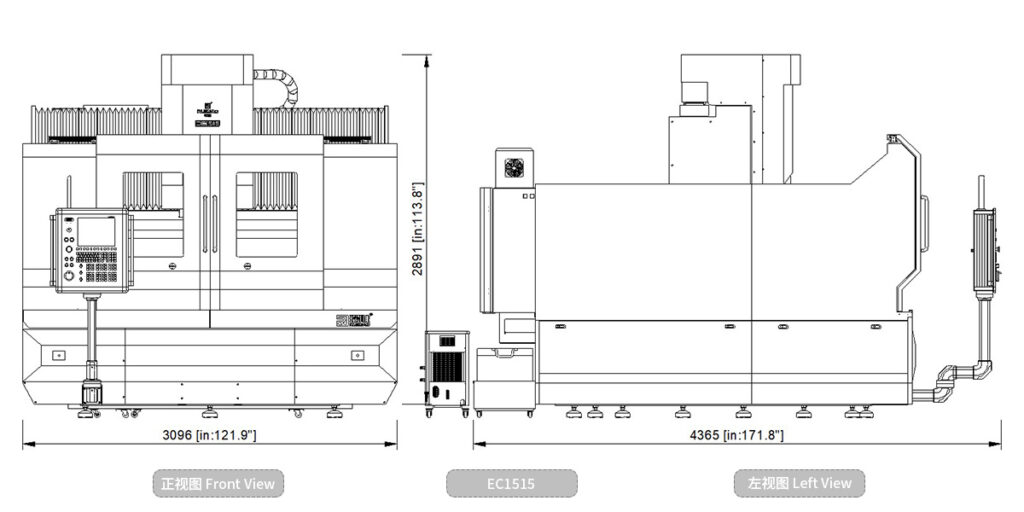 CNC a portale a tre assi ad alta velocità EC1515 (immagini 5)