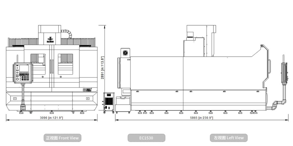 CNC a portale a tre assi ad alta velocità EC1530 (immagini 5)