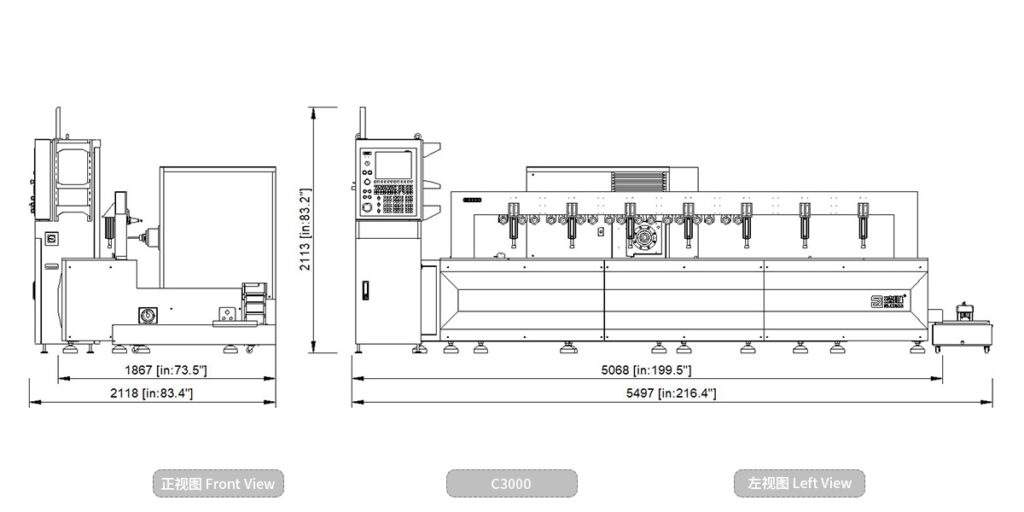 C3000 Gantri Bor Sisi CNC (gambar 5)