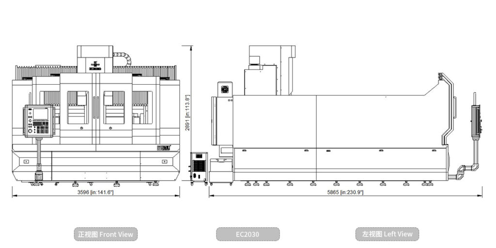 EC2030 고속 3축 갠트리 CNC (이미지 5)
