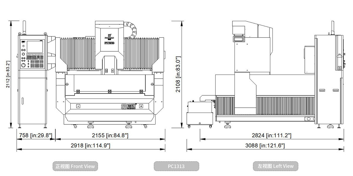 PC1313 Gantri CNC Tiga Paksaan Berkelajuan Tinggi (gambar 5)