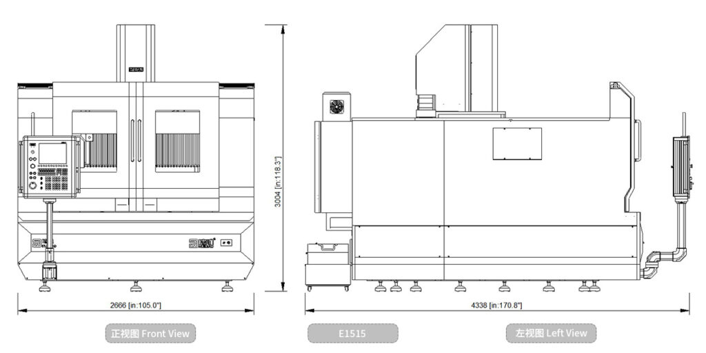 E1515 고속 3축 갠트리 CNC (이미지 5)