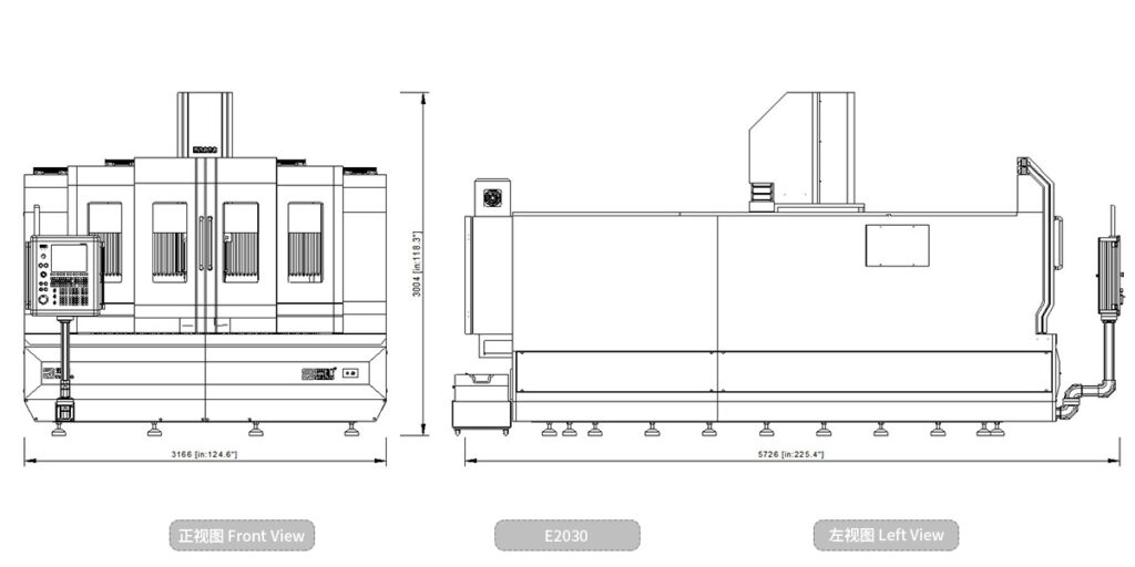 E2030 고속 3축 갠트리 CNC (이미지 5)